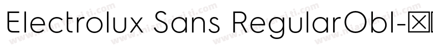 Electrolux Sans RegularObl字体转换